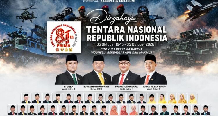 Semangat HUT TNI ke-81, DPRD Sukabumi Ajak Perkuat Persatuan